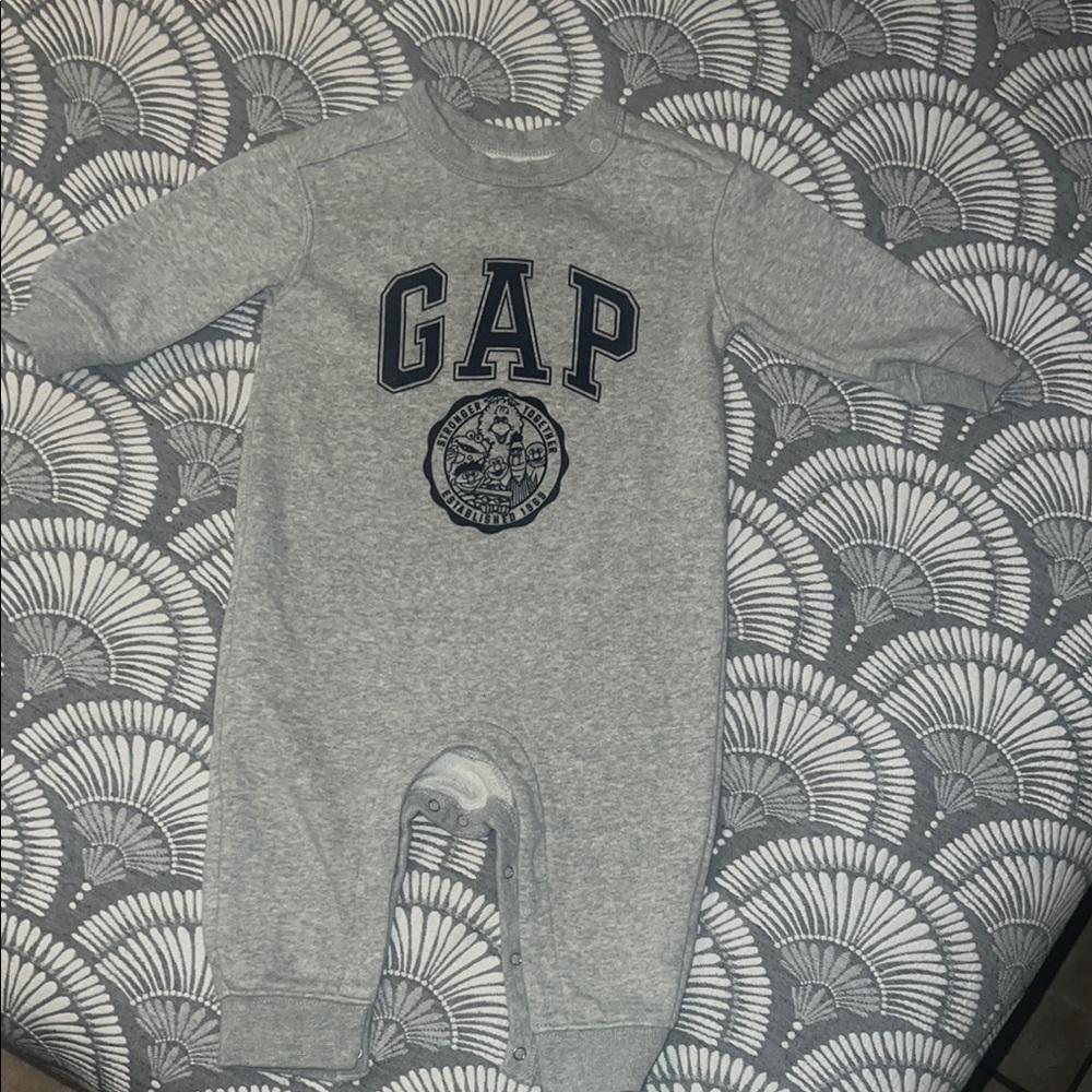 GAP Gray Baby Onesie